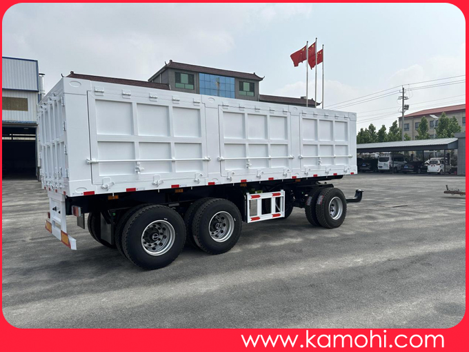 3轴全挂侧翻自卸拖车